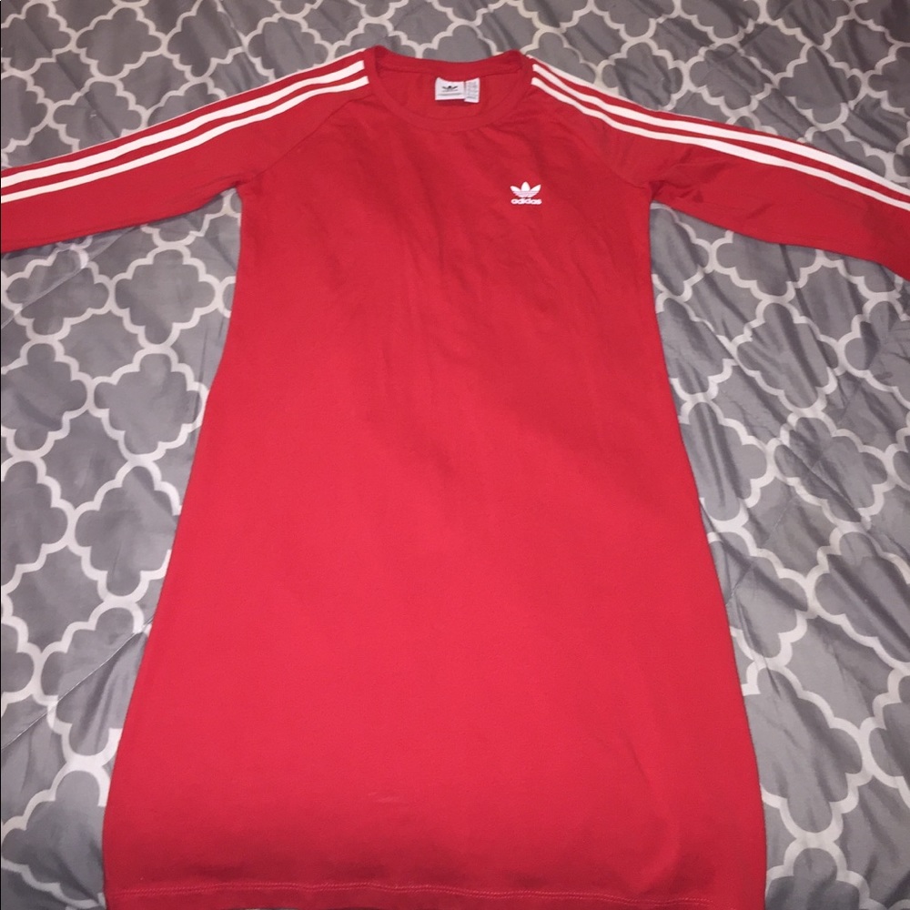 Red Adidas dress
